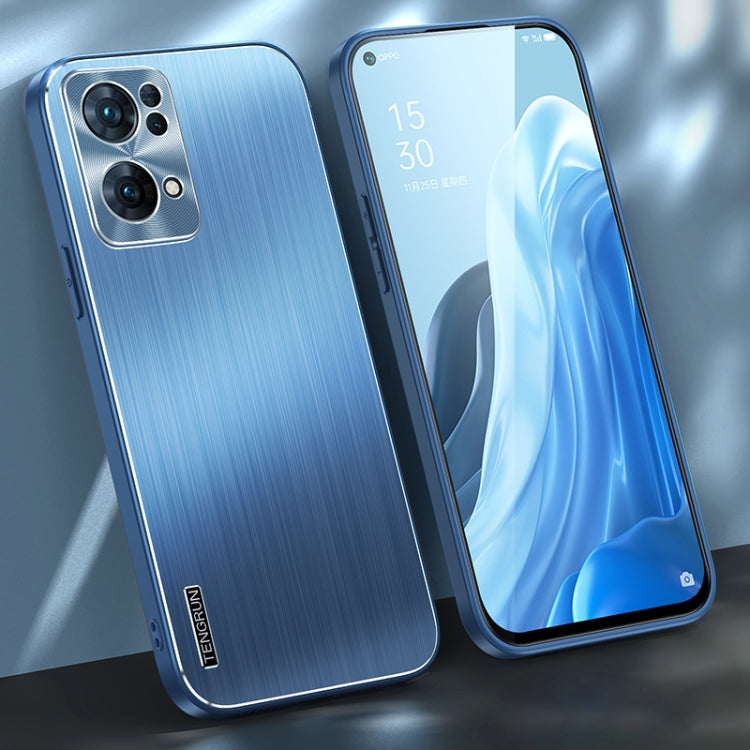 For OPPO Reno7 Pro 5G Brushed Texture Shockproof Phone Case