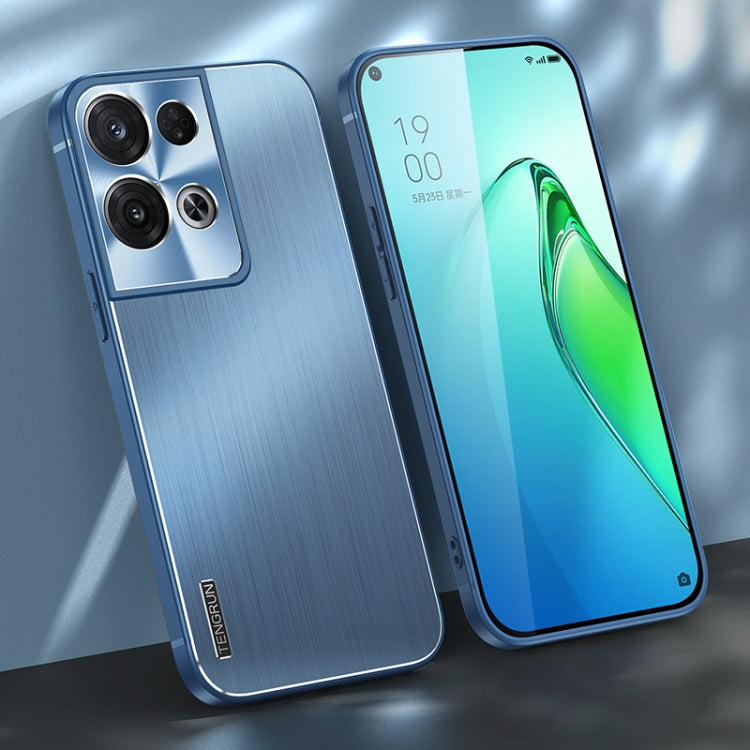 For OPPO Reno8 Pro Brushed Texture Shockproof Phone Case