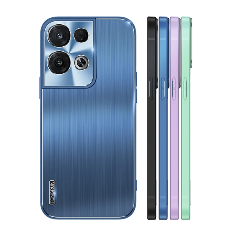 For OPPO Reno8 Pro Brushed Texture Shockproof Phone Case