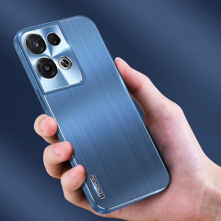 For OPPO Reno8 Pro Brushed Texture Shockproof Phone Case