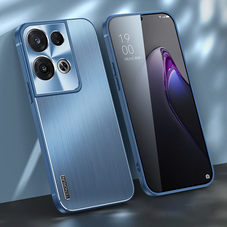 For OPPO Reno8 Pro+ Brushed Texture Shockproof Phone Case