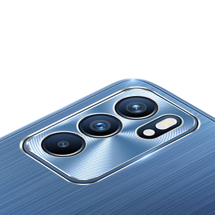 For OPPO Reno6 Brushed Texture Shockproof Phone Case