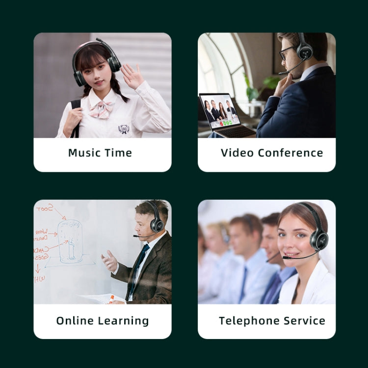 SOYTO SY-T30C Long Microphone Bluetooth Wireless Noise Cancelling Ergonomic Gaming Headset(Black)