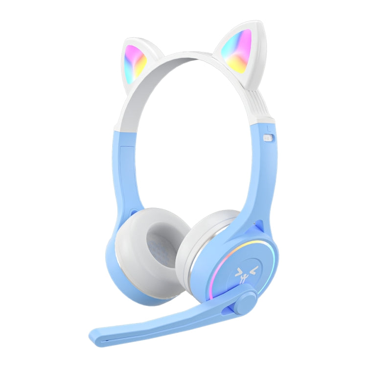 SOYTO SY-T30 RGB Cat Ear Children Bluetooth Wireless Noise Cancelling Ergonomic Gaming Headset