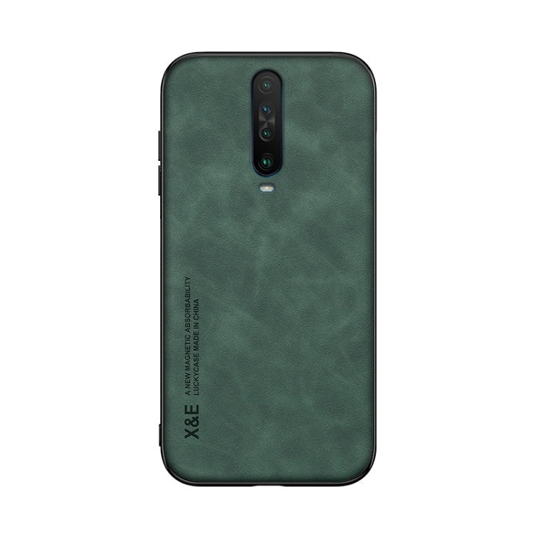 For Xiaomi Redmi K30 Skin Feel Magnetic Leather Back Phone Case