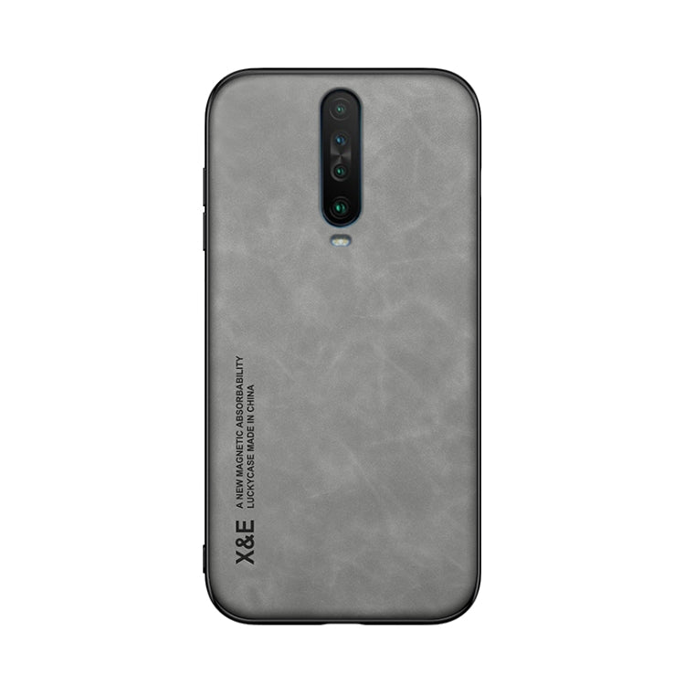 For Xiaomi Redmi K30 Skin Feel Magnetic Leather Back Phone Case