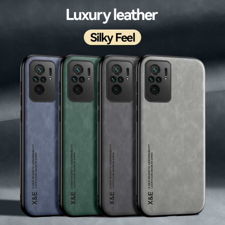 For Xiaomi Redmi Note 9 Pro Max Skin Feel Magnetic Leather Back Phone Case