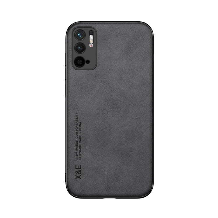 For Xiaomi Redmi Note 10 5G Skin Feel Magnetic Leather Back Phone Case