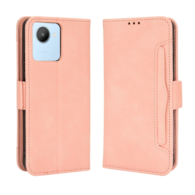 For Realme C30 4G Skin Feel Calf Texture Card Slots Leather Phone Case