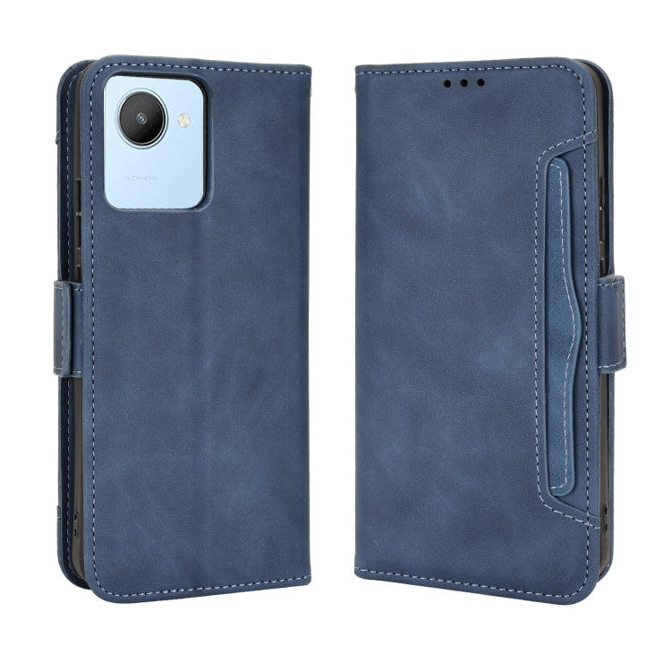 For Realme C30 4G Skin Feel Calf Texture Card Slots Leather Phone Case