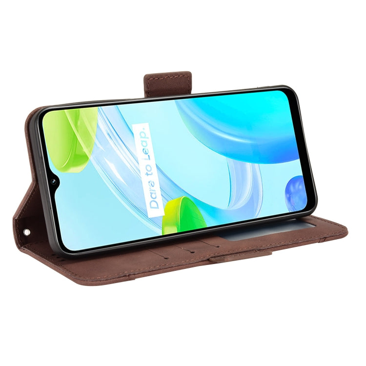 For Realme C30 4G Skin Feel Calf Texture Card Slots Leather Phone Case
