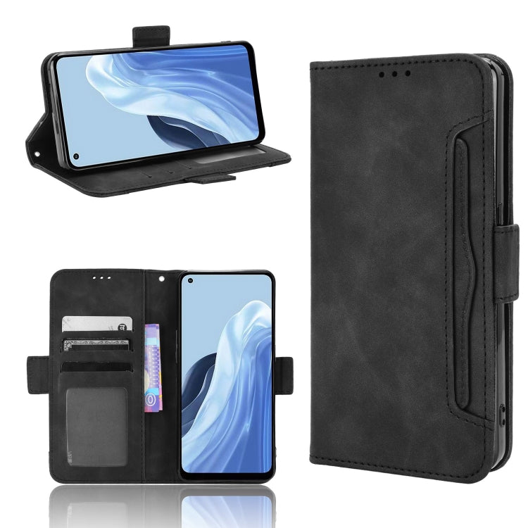 For OPPO Reno7 A Skin Feel Calf Texture Card Slots Leather Phone Case