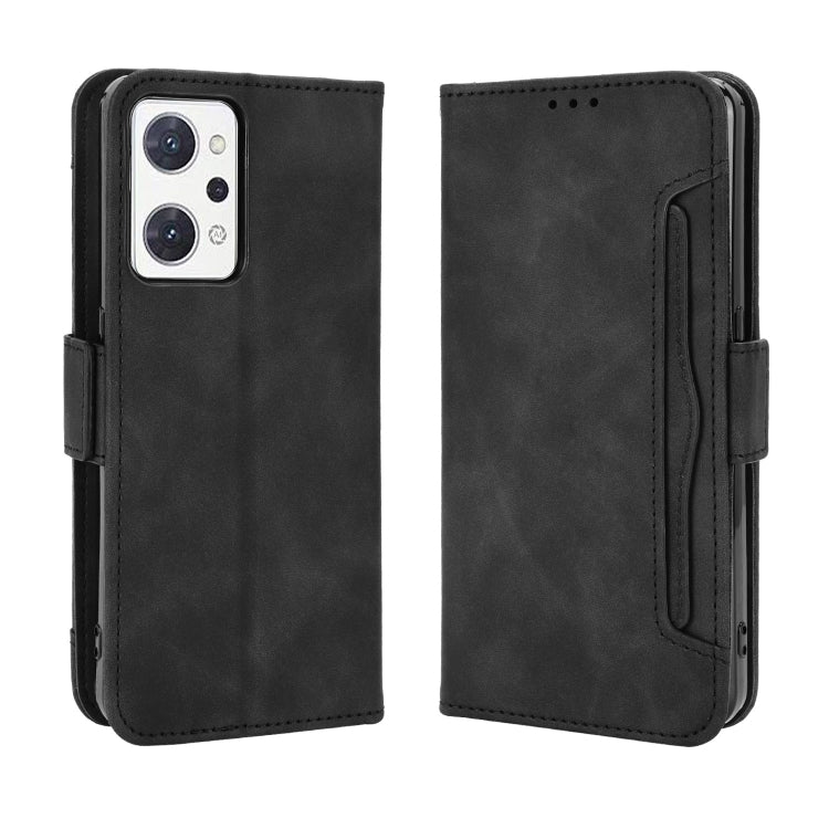 For OPPO Reno7 A Skin Feel Calf Texture Card Slots Leather Phone Case