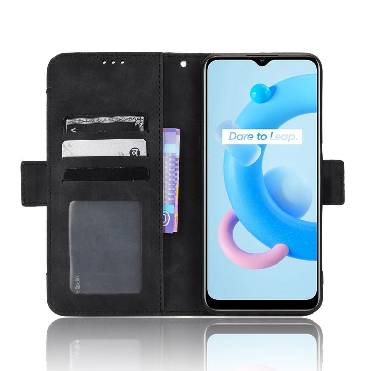 For Realme V20 5G Skin Feel Calf Texture Card Slots Leather Phone Case