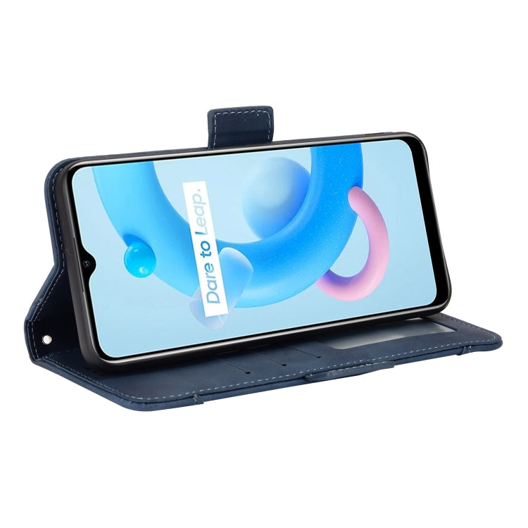 For Realme V20 5G Skin Feel Calf Texture Card Slots Leather Phone Case