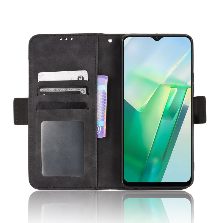 For vivo T2X 5G Skin Feel Calf Texture Card Slots Leather Phone Case