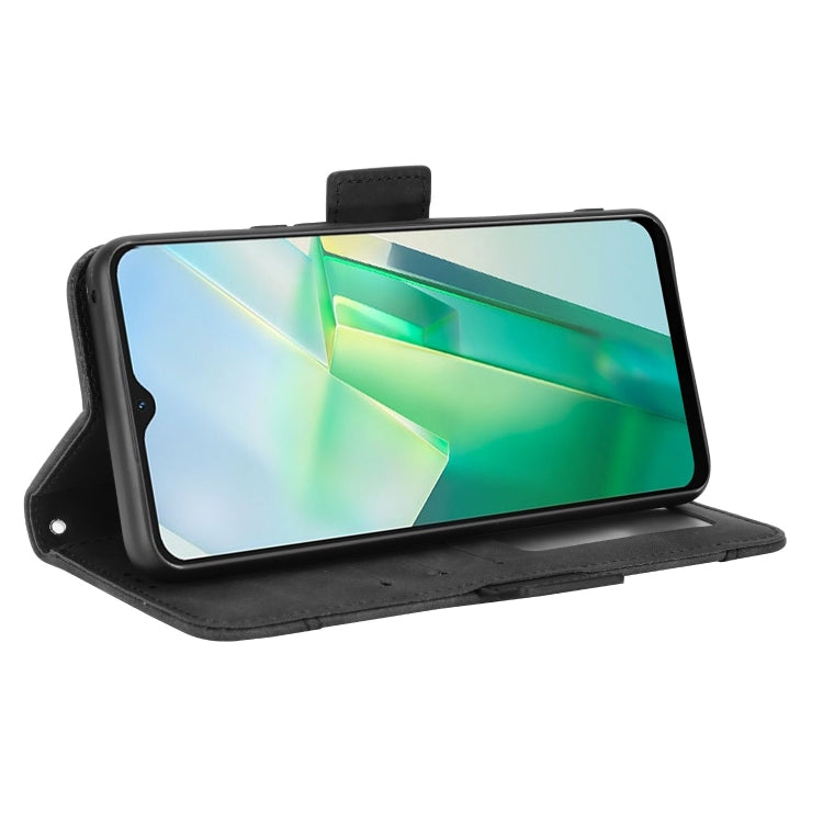 For vivo T2X 5G Skin Feel Calf Texture Card Slots Leather Phone Case
