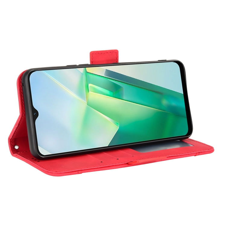 For vivo T2X 5G Skin Feel Calf Texture Card Slots Leather Phone Case