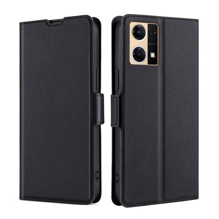 For OPPO Reno7 4G/F21 Pro 4G Ultra-thin Voltage Side Buckle Horizontal Flip Leather Phone Case