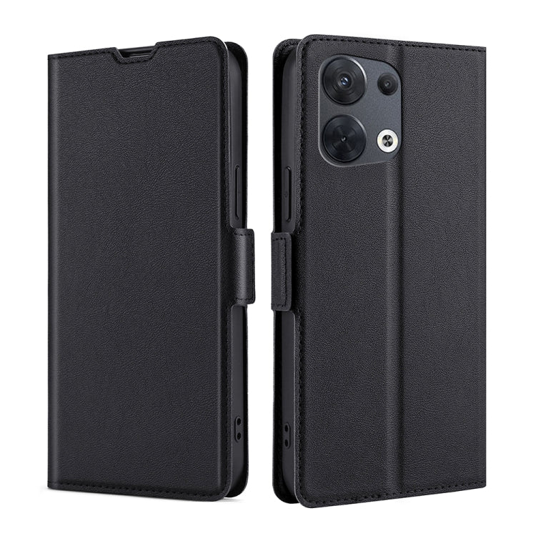 For OPPO Reno8 5G Ultra-thin Voltage Side Buckle Horizontal Flip Leather Phone Case
