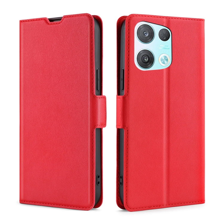 For OPPO Reno8 Pro 5G Ultra-thin Voltage Side Buckle Horizontal Flip Leather Phone Case