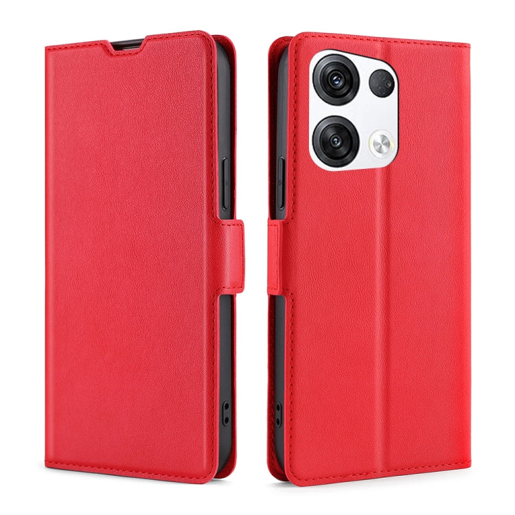 For OPPO Reno8 Pro+ 5G Ultra-thin Voltage Side Buckle Horizontal Flip Leather Phone Case