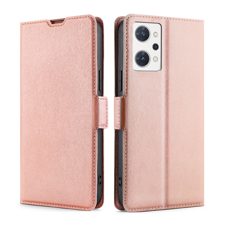For OPPO Reno7 A JP Version Ultra-thin Voltage Side Buckle Horizontal Flip Leather Phone Case