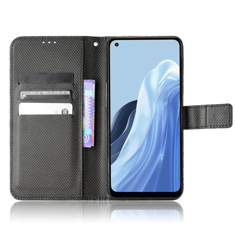 For OPPO Reno7 A Diamond Texture Leather Phone Case