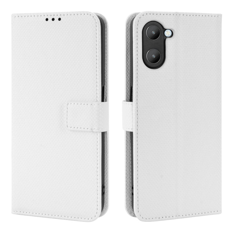 For Realme V20 5G Diamond Texture Leather Phone Case