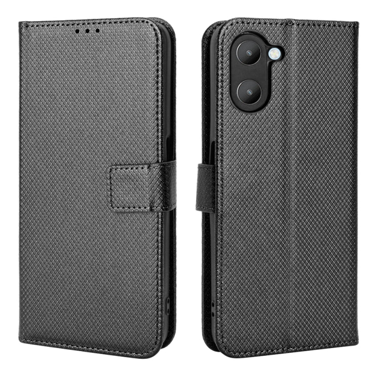 For Realme V20 5G Diamond Texture Leather Phone Case