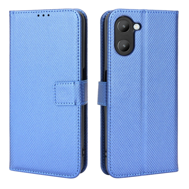 For Realme V20 5G Diamond Texture Leather Phone Case