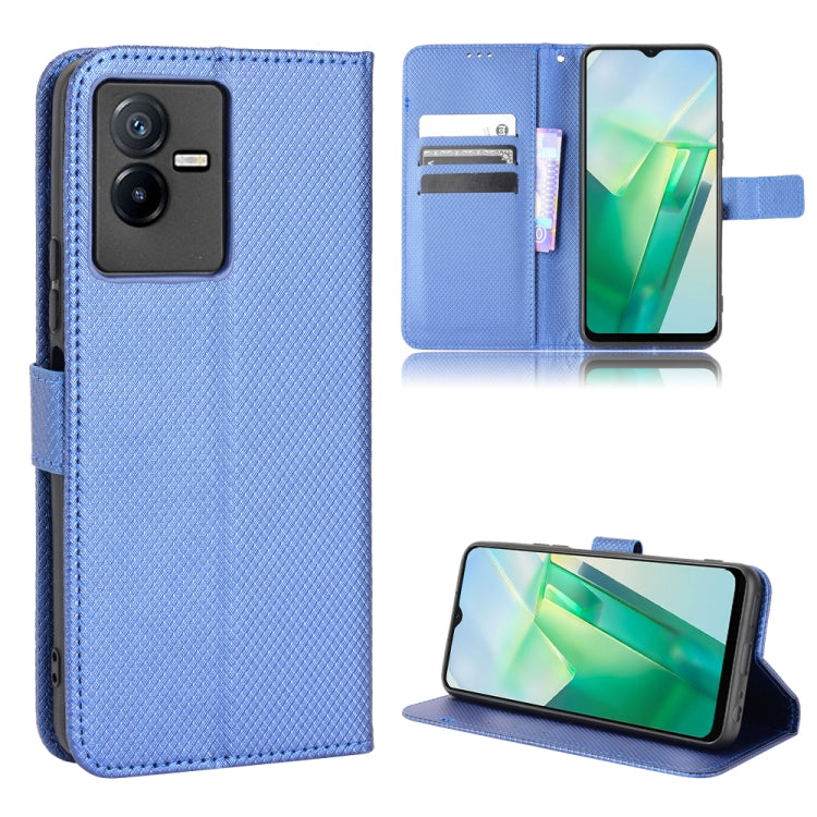 For vivo T2X 5G Diamond Texture Leather Phone Case