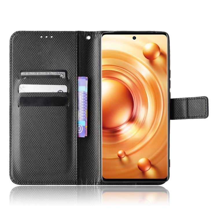 For vivo X80 Pro 5G Diamond Texture Leather Phone Case