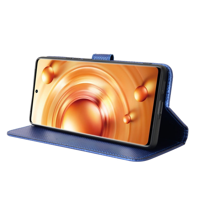 For vivo X80 Pro 5G Diamond Texture Leather Phone Case