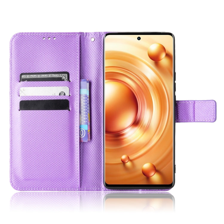 For vivo X80 Pro 5G Diamond Texture Leather Phone Case