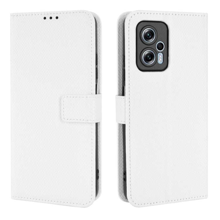 For Xiaomi Redmi Note 11T Pro 5G Diamond Texture Leather Phone Case