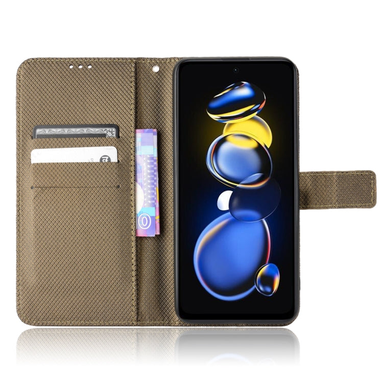 For Xiaomi Redmi Note 11T Pro 5G Diamond Texture Leather Phone Case