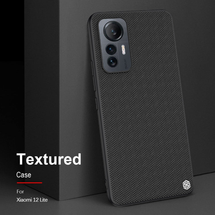 For Xiaomi 12 Lite NILLKIN 3D Texture Nylon Fiber PC+TPU Phone Case(Black)