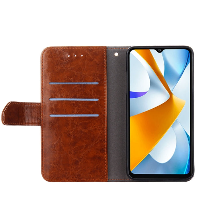 For Xiaomi 12S Ultra Geometric Stitching Horizontal Flip Leather Phone Case
