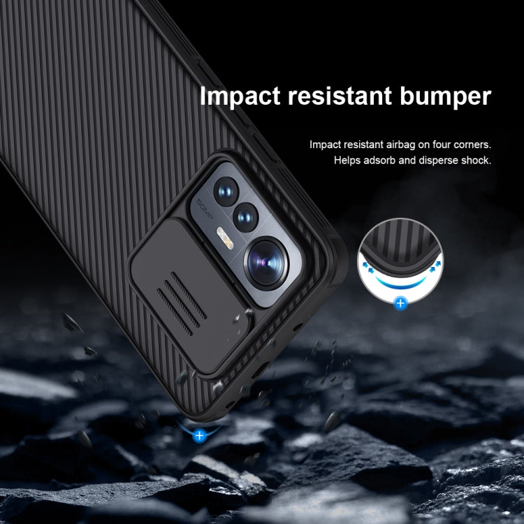 For Xiaomi 12 Lite NILLKIN Black Mirror Pro Series Camshield PC Phone Case