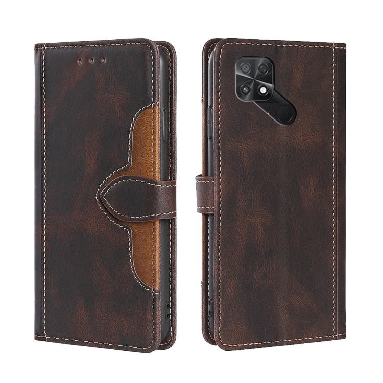 For Xiaomi Poco C40 Skin Feel Magnetic Buckle Leather Phone Case