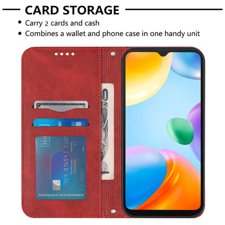 For Xiaomi Redmi 10C / 10 India Football Texture Magnetic Leather Flip Phone Case