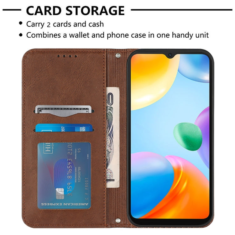 For Xiaomi Redmi 10C / 10 India Football Texture Magnetic Leather Flip Phone Case