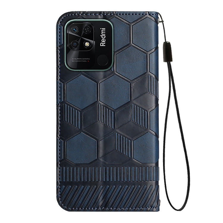 For Xiaomi Redmi 10C / 10 India Football Texture Magnetic Leather Flip Phone Case