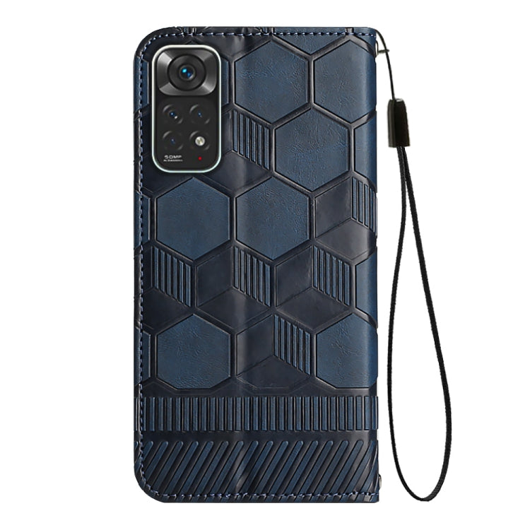 For Xiaomi Redmi Note 11 Global 2022 / Note 11S 4G Football Texture Magnetic Leather Flip Phone Case