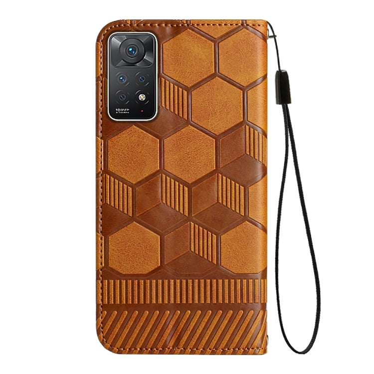 For Xiaomi Redmi Note 11 Pro 5G / 4G Global 2022 / Note 11 Pro+ India Football Texture Magnetic Leather Flip Phone Case