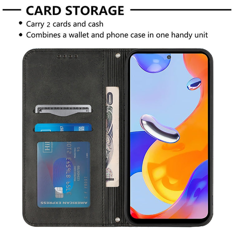 For Xiaomi Redmi Note 11 Pro 5G / 4G Global 2022 / Note 11 Pro+ India Football Texture Magnetic Leather Flip Phone Case