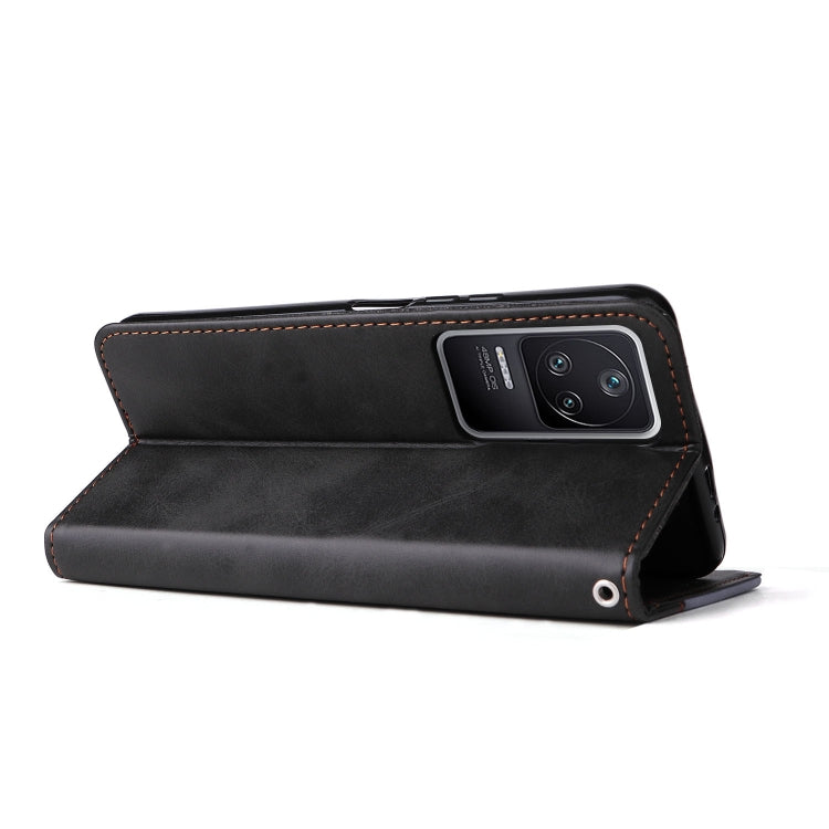 For Xiaomi Redmi K40S / Poco F4 Stitching-color Leather Phone Case