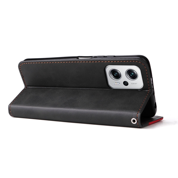 For Xiaomi Redmi Note 11T Pro/Poco X4 GT Stitching-color Leather Phone Case