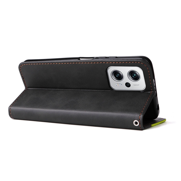 For Xiaomi Redmi Note 11T Pro/Poco X4 GT Stitching-color Leather Phone Case